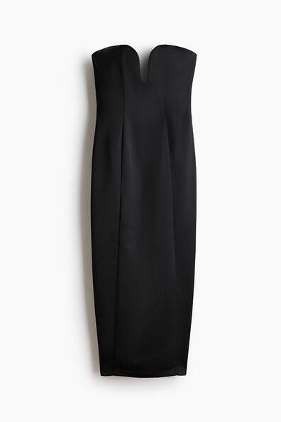 Fitted bandeau dress