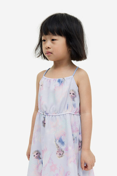 Asymmetric chiffon dress