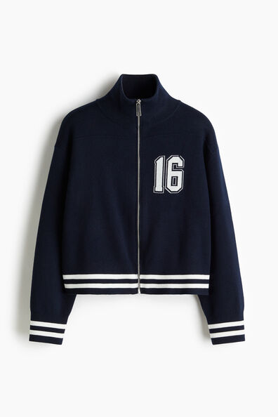 Zip-through cardigan
