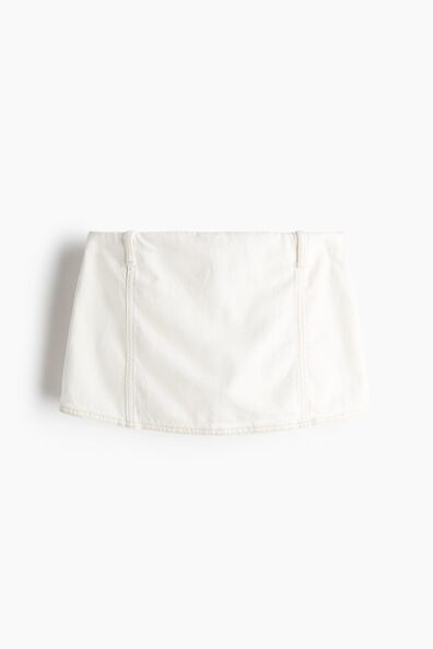 Denim skort