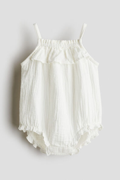 Cotton muslin romper suit