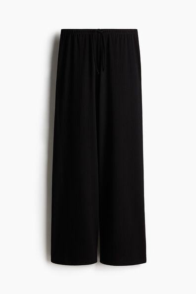 Wide drawstring trousers