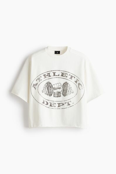Oversized Fit Printed cotton T-shirt