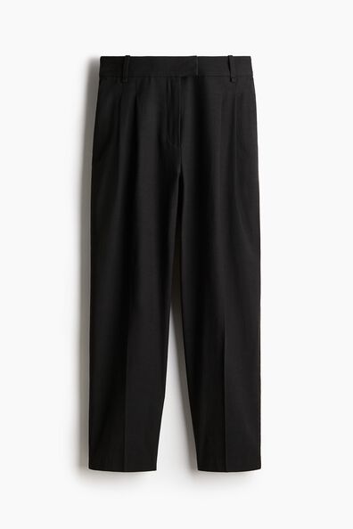 Tapered twill trousers