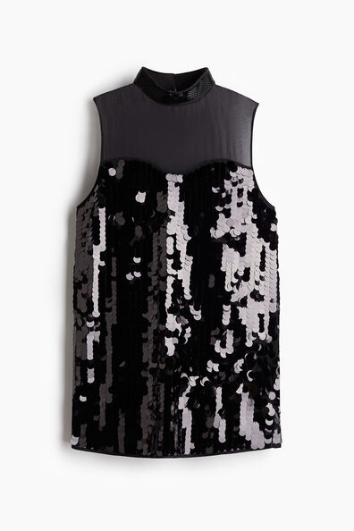 Sequined mini dress