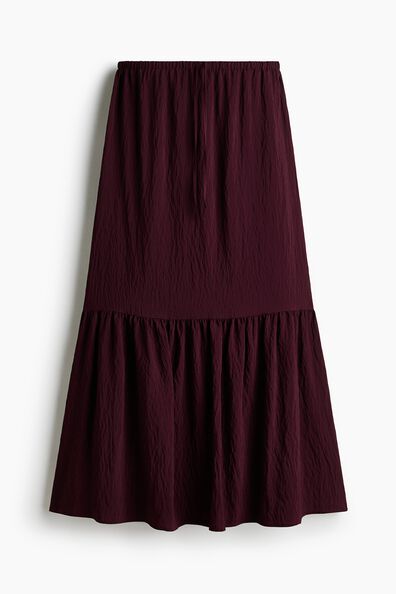 Crêpe A-line skirt