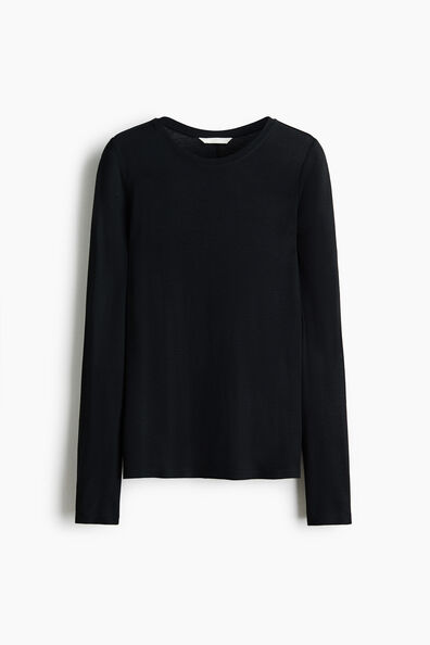 Wool-blend top