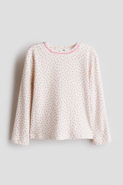 Ribbed cotton top