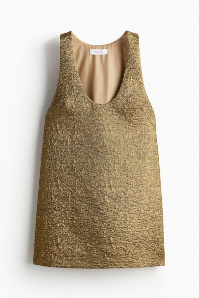 Shimmering jacquard-weave dress