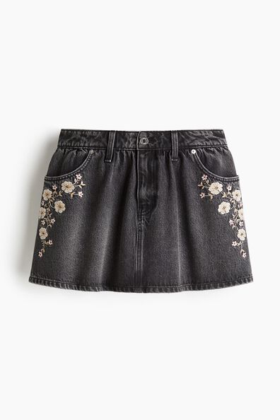 Denim mini skirt
