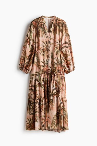 Printed tiered dress