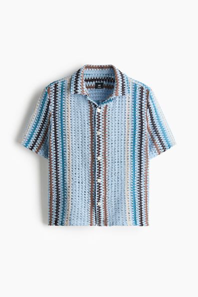 Regular Fit Textured-knit resort shirt