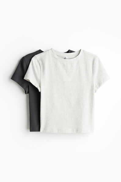 2-pack cropped T-shirts