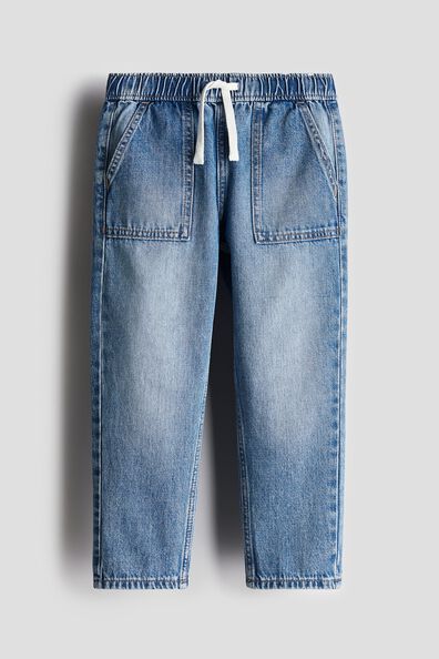 Cotton denim trousers