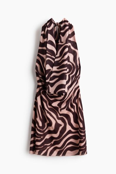 Printed halterneck dress