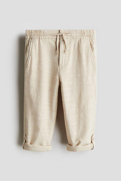 Cotton roll-up chinos