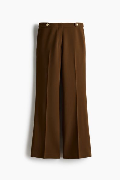 Flared tailored trousers