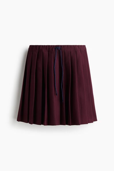 Pleated mini skirt
