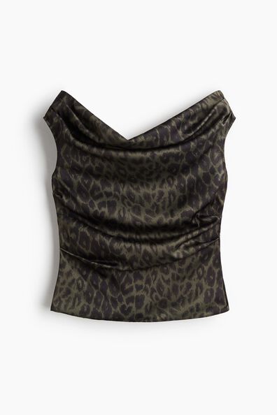Draped off-the-shoulder top
