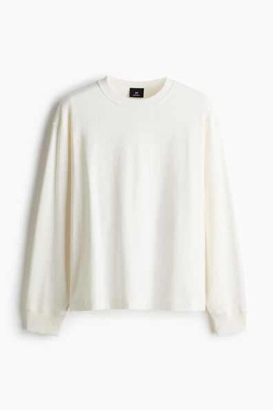 Oversized Fit Long-sleeved jersey top