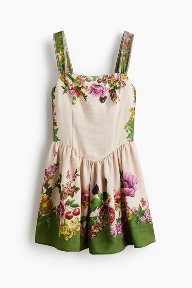 Flared-skirt dress