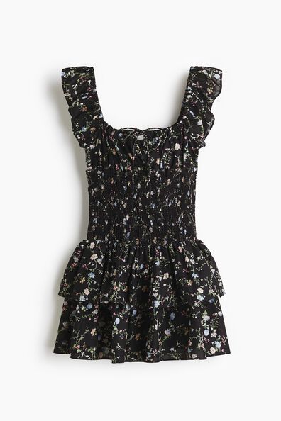 Smocked-waist dress