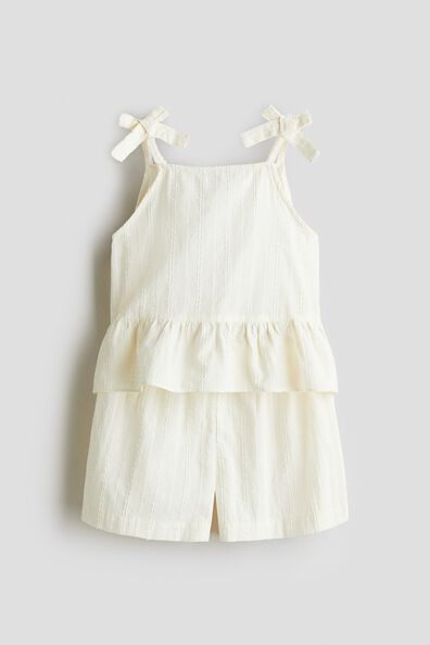 2-piece textured cotton set