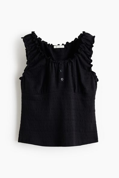 Smocked vest top