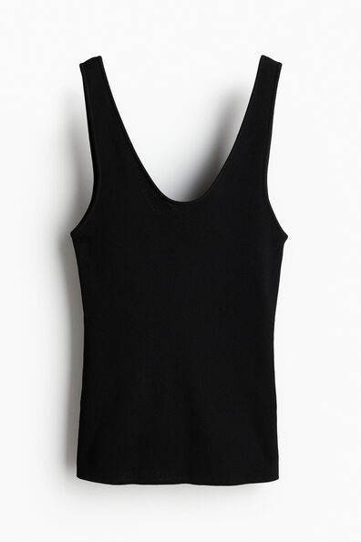 Knitted vest top