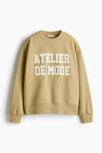 Motif-detail sweatshirt