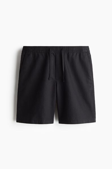 Relaxed Fit Linen-blend shorts