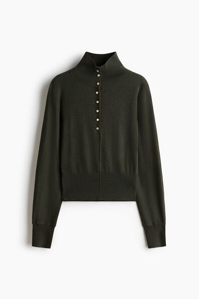 Fine-knit turtleneck jumper