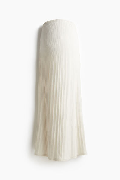 MAMA Ribbed jersey skirt