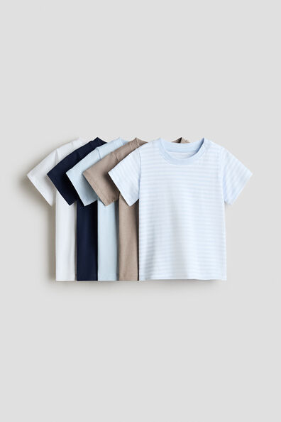 5-pack cotton T-shirts