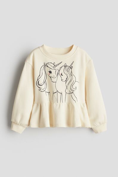 Peplum sweatshirt