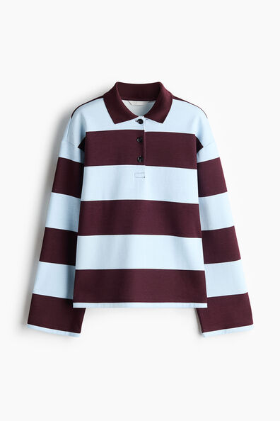 Cotton-blend polo shirt