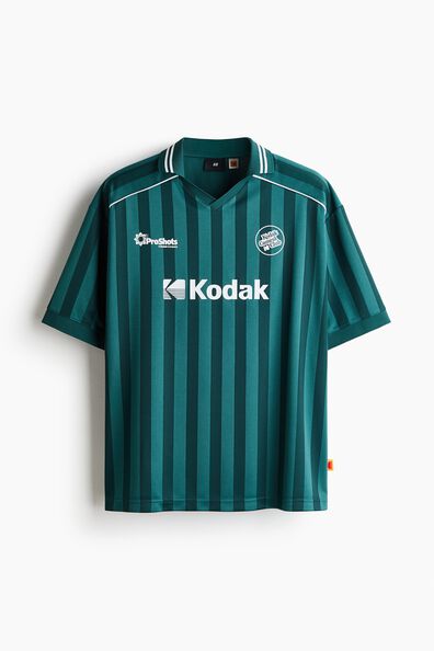 Loose Fit Printed football shirt