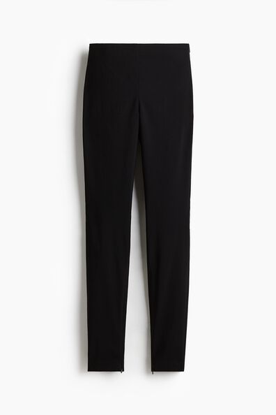 Zip-hem trousers