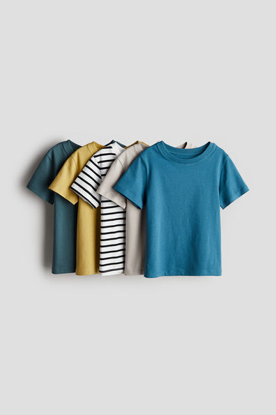 5-pack cotton T-shirts