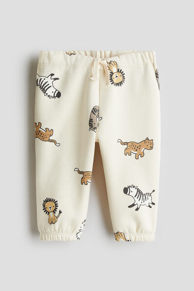 Printed brushed-inside sweatshirt joggers