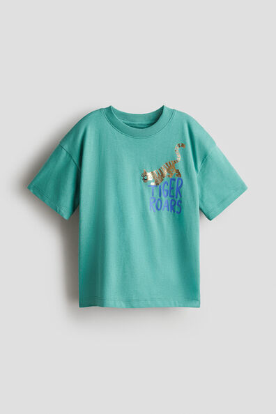 Loose-fit printed T-shirt