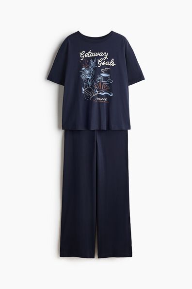 Printed cotton pyjamas