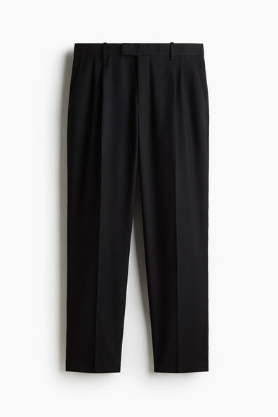 Regular Fit Tailored linen-blend trousers