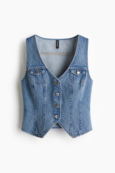 Denim waistcoat