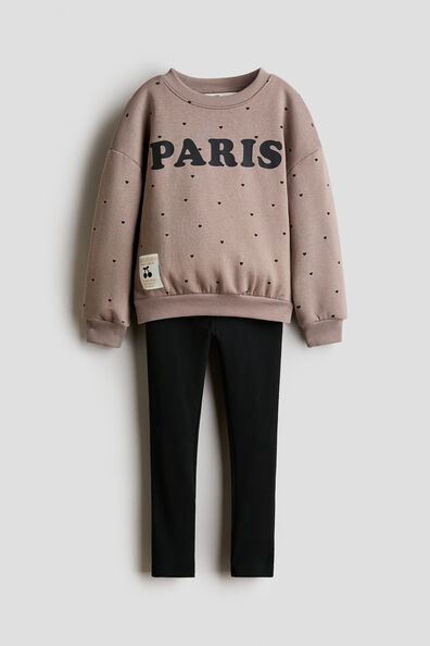 2-piece sweatshirt and leggings set