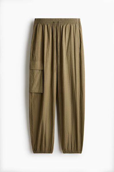 Loose-fit barrel trousers