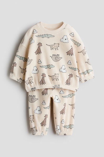 2-piece printed cotton set