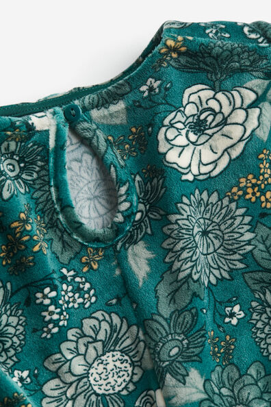 Collared velour dress