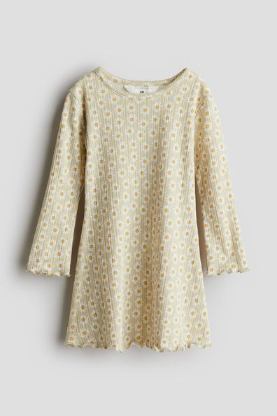 Long-sleeved jersey dress