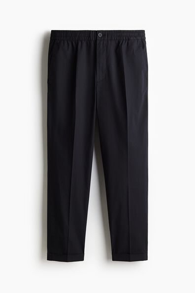 Regular Fit Cropped cotton trousers